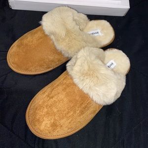 Brown Furry Slippers